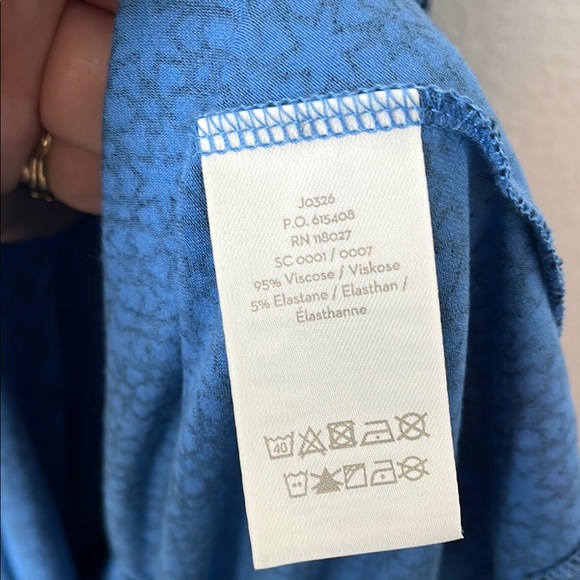 BODEN Blue Printed Tall Fit Amelie Jersey Dress - Picture 3 of 5